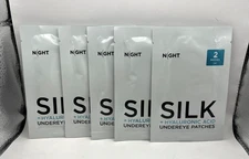 NIGHT Silk + Hyaluronic Acid Undereye Patches 5 pairs NEW & SEALED