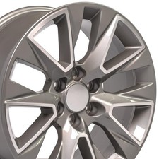 One 20 Inch Silver Alloy Wheel For 2002-2006 Chevy Avalanche 1500 6x139.7 Vvme