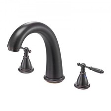 Roman Tub Faucet, 3 Hole Waterfall Bathtub Faucet, Gooseneck Bath Tubs Faucets S