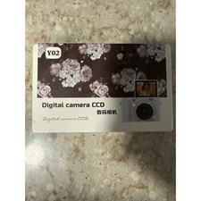 Y02 Digital Camera CCD Black HD Shooting 180 Flip Screen 2.4in IPS Vlogging Cam