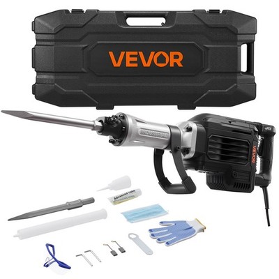 VEVOR Demolition Jack Hammer Electric Concrete Breaker 3000 W 1700 BPM a Chisel