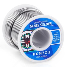 60/40 Solder for Stained Glass Industrial Grade Wire 3mm Dia Lead Solder