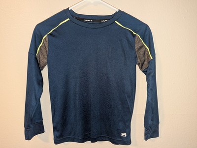 Layer8 Blue Long Sleeve Athletic Dri Fit Shirt Youth S Small 8