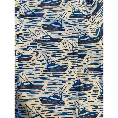 Vineyard Vines Murray Sailboat XL Short Sleeve Coastal Preppy Americana Shirt