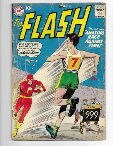 Flash 107 1959 DC Comics G/VG 3.0 2nd App Gorilla Grodd Iris West