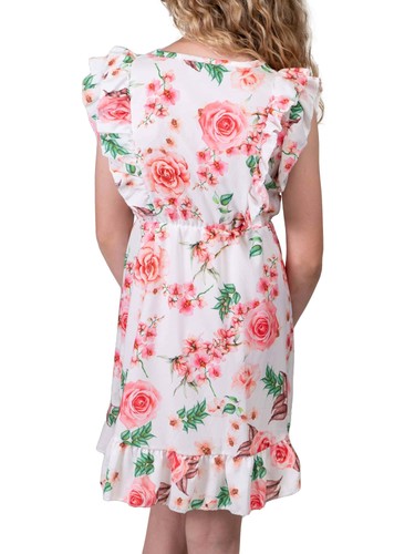 Short Summer Party Dress Skirt Flower Pattern Children Girls 30383 - Picture 34 of 42