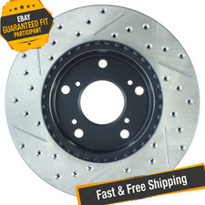 Stoptech Sport Drilled Slotted 1-piece Front Brake Rotor For 04-11 Honda Civic