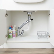 Universal Sink Drain Kit with Flexible P-Trap, Hassle-Free Installation - DK-100