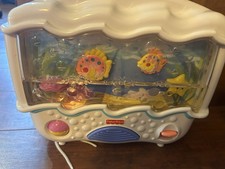 Vintage Fisher-Price Ocean Wonders Aquarium Baby Crib Soother 2002 Bubbles Works