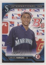 2016 Bowman International Ink Blue 112/150 Carlos Vargas #II-CV 6f8