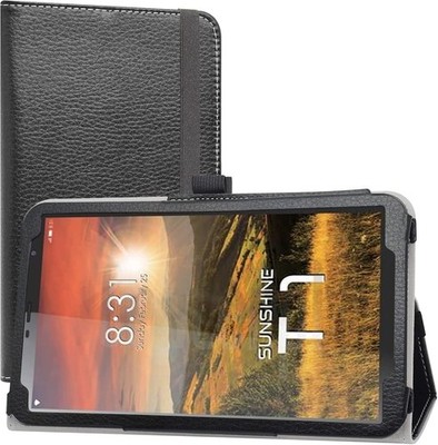 Case for 8'' Sunshine T1 Elite - Slim Folding Stand Cover, Black