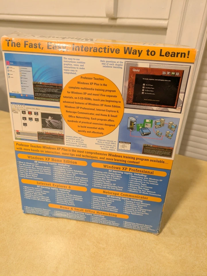New Sealed Professor Teaches Windows XP Plus Software Set Tutorial - Image 2 of 2