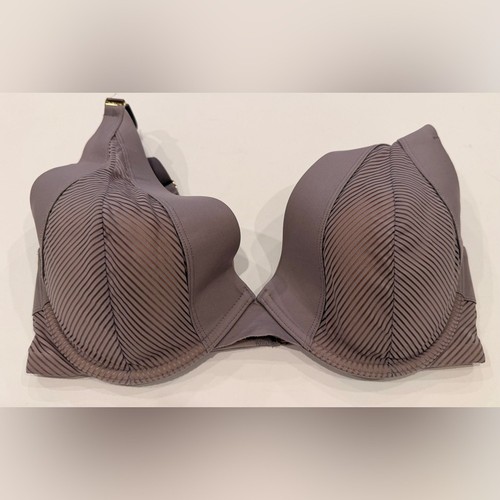 ThirdLove Shadow Stripe Plunge Bra 34E Nude Lace NWOT - Picture 1 of 3