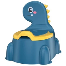 Dinosaur Toddler Potty Training Seat with Splash Guard - Portable & Non-Slip