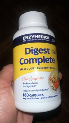 Enzymedica Digest Complete Dietary Supplement Veg Capsules 180 Caps Exp 09/27 