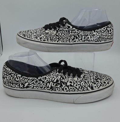 VANS A Tribe Called Quest ATCQ Authentic Skate Shoes US 13 White/ Black
