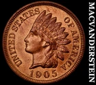 1905 Indian Head Cent - Brilliant Uncirculated  Lustrous  No Reserve  #J7667