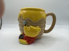 Winnie the Pooh Honey "Hunny" Pot Ceramic 3D Sculpted Coffee Mug Vintage