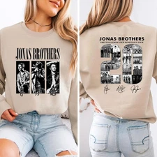 Jonas Brothers Tour 2025 T Shirt, Greetings From Your Hometown Crewneck