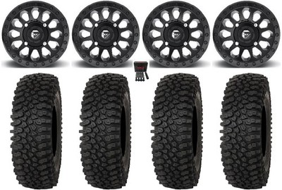 Fuel Vector 14'' Wheels Black 32'' Roctane ST Tires Can-Am Commander Maverick