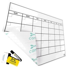 Durable Dry Erase Whiteboard Calendar - 48x36 Inch Sticker with Marker Included