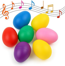 50 PCS Easter Egg Shakers for Kids   Colorful Percussion Musical Maracas for ...