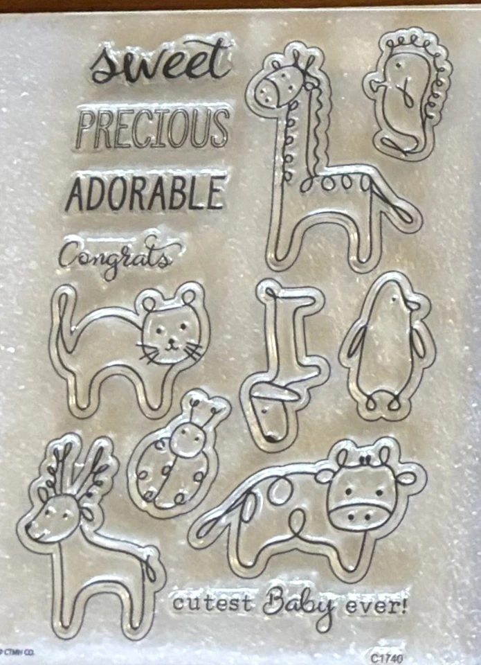 CTMH Z4237 CORTES FINOS Y GARABATOS DE ANIMALES BEBÉS C1740 ~ Precioso, VACA, CIERVO, GATO, PERRO Foto 4 de 4