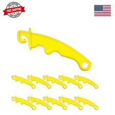 10 Pack Electric Fence Plastic Gate, Electric Fence Gate Handles, Insulated P...