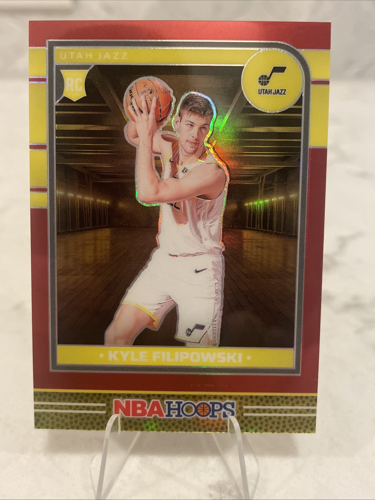 2024-25 NBA Hoops Basketball Kyle Filipowski Red Laser Prizm Premium /99 #262