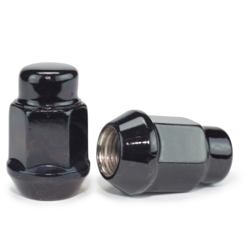 25pc New Black Bulge Acorn Lug Nuts 7/16 Chevrolet Pontiac Buick Oldsmobile GM - Picture 2 of 3