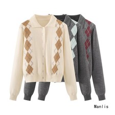 Cardigan Sweater Long Sleeves Loose, Lapel Knit Sweater Sweater 3 Colors 2026