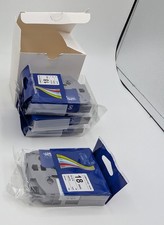 4 PACK 18mm Black on White TZ-241 Label Tape TZe241 3/4" Generic Brand