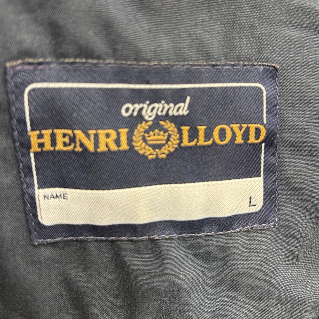 Vintage Henri Lloyd Duffle Coat Large Blue Wool Blend Hooded Dean Outdoor 90s - product detail image 6