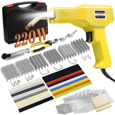 220W Plastic Welder Car Bumper Repair Kit, 1000 Hot Staples, 92 Welding Rods