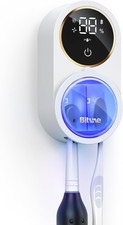 Wall Infrared Sensing Toothbrush Holder, Air Drying LED Smart Screen Fits Most
