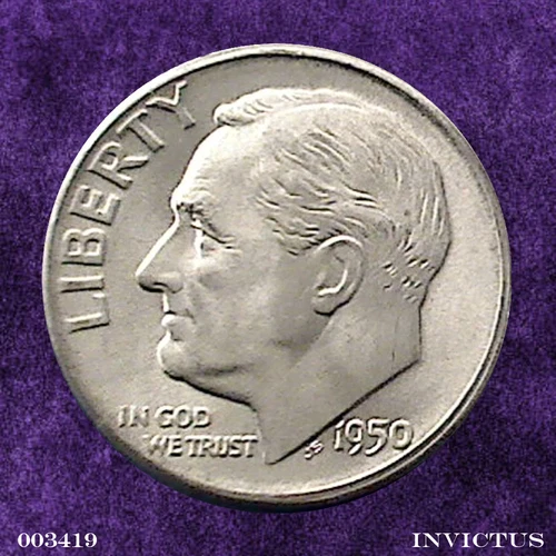 1950-D Roosevelt Dime (Brilliant & Uncirculated) Captivating GEM!
