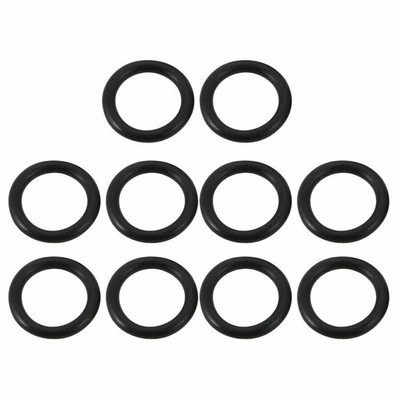 10pcs Black 8mm Outer Dia 1mm Thickness Sealing Ring O-shape Rubber Grommet  *hu