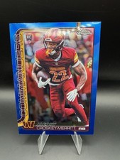 Jacory Croskey-Merritt Topps Chrome 2025 Blue Refractor /150 Commanders