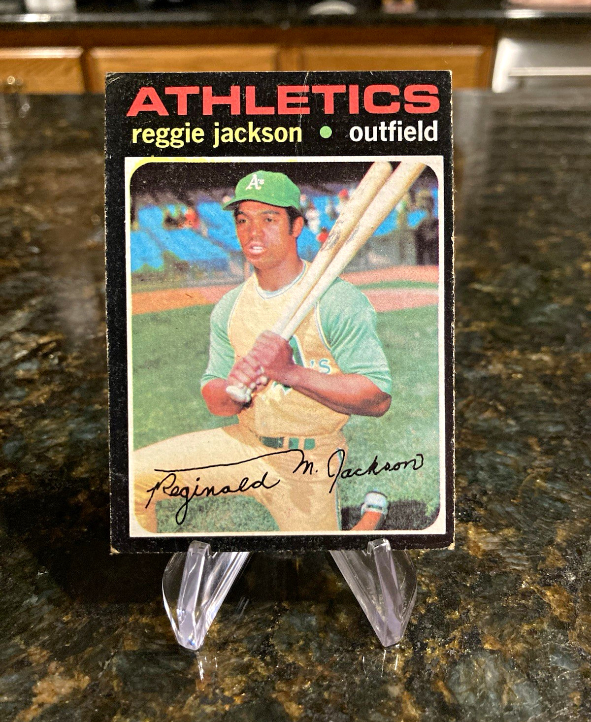 Topps 1971 Reggie Jackson #20 Oakland Athletics Base Set MLB VG HOF
