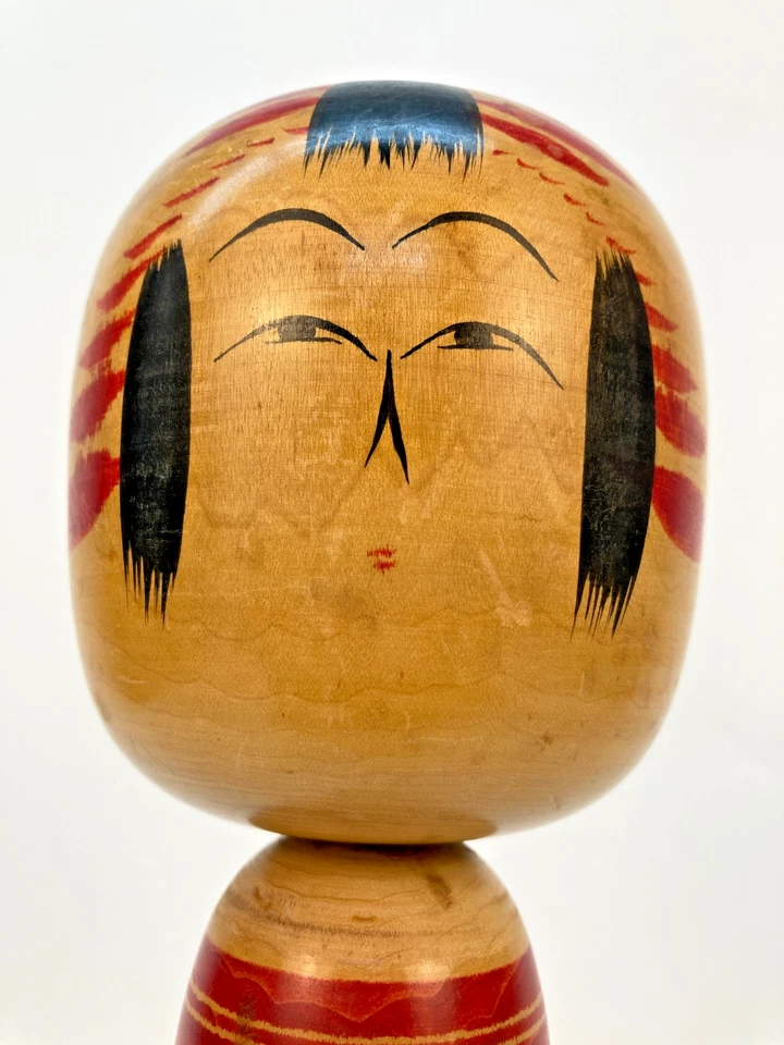 Japan Antique Kokeshi Doll Traditional Craft Wooden Vintage Ornament Handcrafted - Image 3 of 4