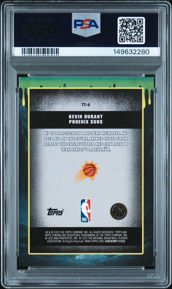 2025-26 Topps Chrome - Tall Tales Kevin Durant Red Geometric