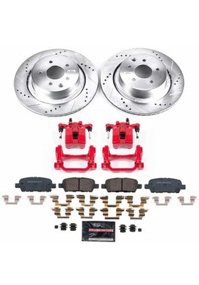 2014-2015 Infiniti Q60 PowerStop KC9062 Rear Brake calipers, Rotors & Brake Pads