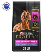 Purina Pro Plan Sensitive Skin Stomach Dog Food Lamb Oat Meal Formula 24 lb Bag