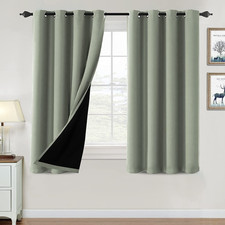 100 Blackout Curtains for Bedroom Thermal Insulated Blackout Curtains 54 Inch L