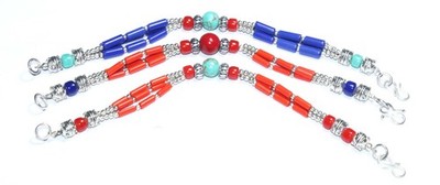 Tibetan Turquois Coral Amber Lapis Gemstone Handmade Nepali Bracelet 7-8.5 Inch