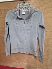 Victoria's Secret PINK Quarter Zip Gray Sweatshirt XS
