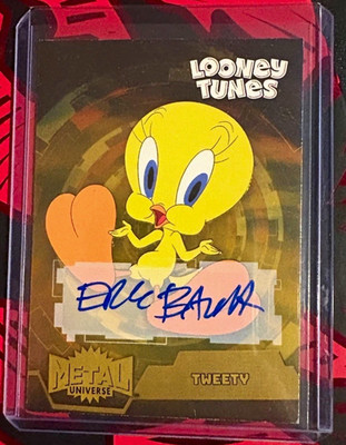 Upper Deck Fleer Retro Looney Tunes Metal Universe MU-41 Tweety Bauza Auto /25