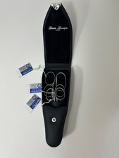 Vintage DOVO 3-Piece Scissors Set in Black Leather Case, NEW in Original Box