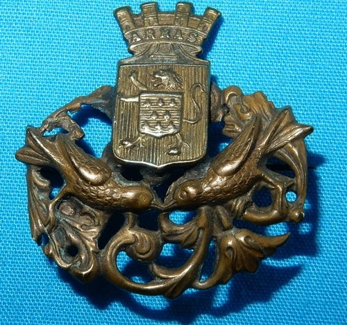 WW1 ARRAS FRANCE BATTLEFRONT MILITARY SWEETHEART BADGE BROOCH WORLD WAR I