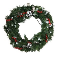 National Tree Company Corded Pre-Lit Crestwood Spruce Artificial Christmas Wreat